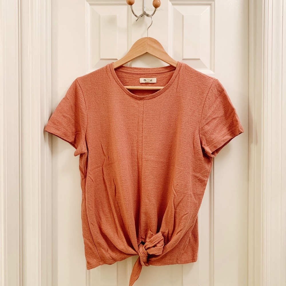 Madewell Tie Front Top